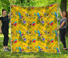 Parrot Tropical Pattern Print Quilt