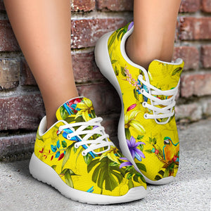 Parrot Tropical Pattern Print Sport Shoes GearFrost