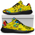 Parrot Tropical Pattern Print Walking Shoes