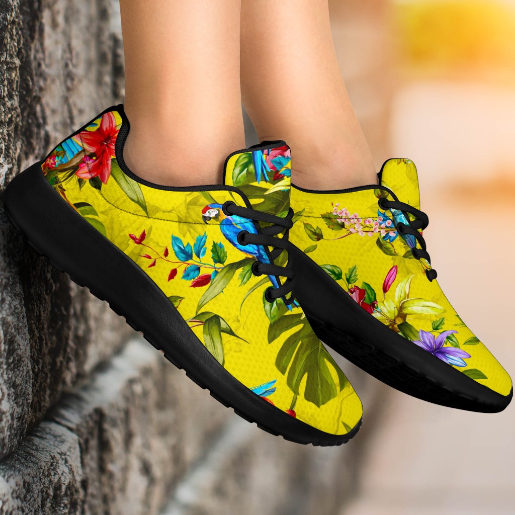 Parrot Tropical Pattern Print Sport Shoes GearFrost