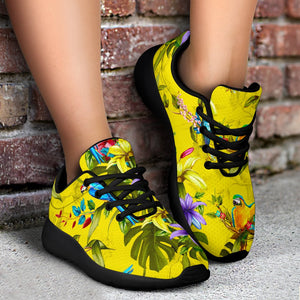 Parrot Tropical Pattern Print Sport Shoes GearFrost