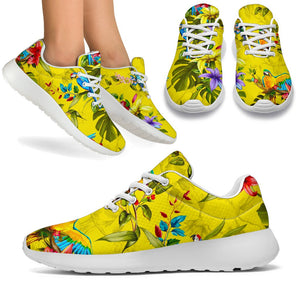 Parrot Tropical Pattern Print Sport Shoes GearFrost