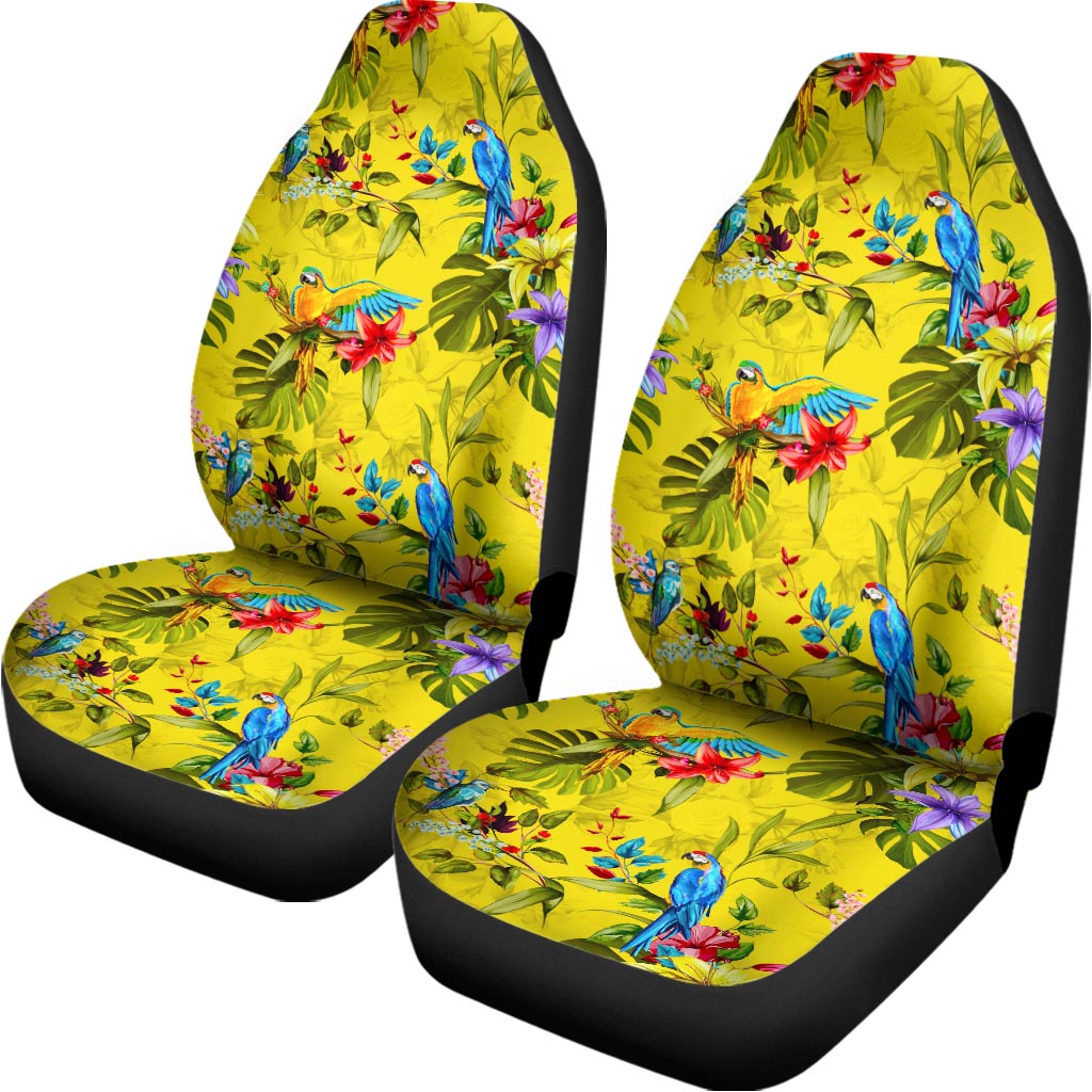 Parrot Tropical Pattern Print Universal Fit Car Seat Covers