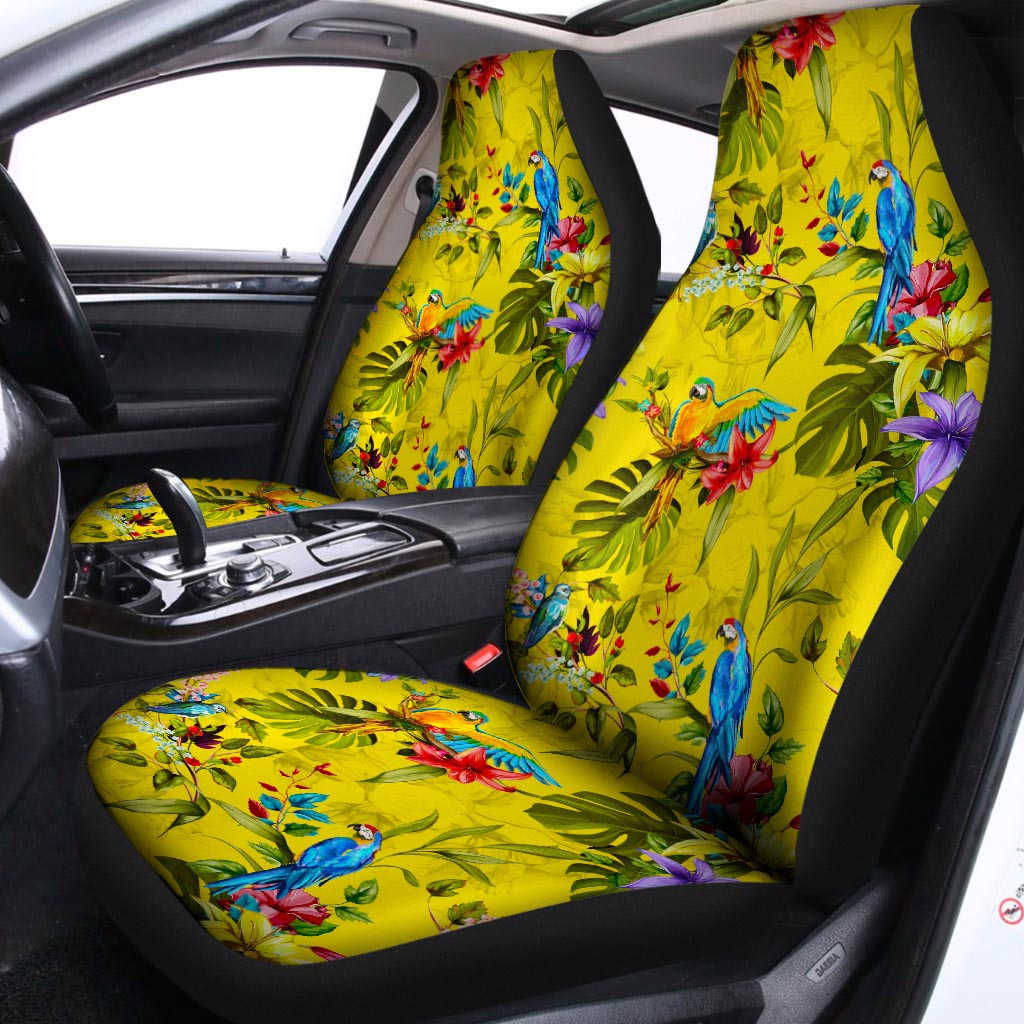 Parrot Tropical Pattern Print Universal Fit Car Seat Covers