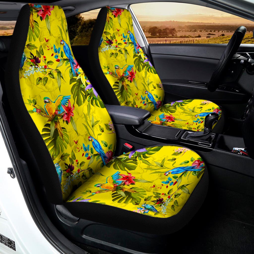 Parrot Tropical Pattern Print Universal Fit Car Seat Covers