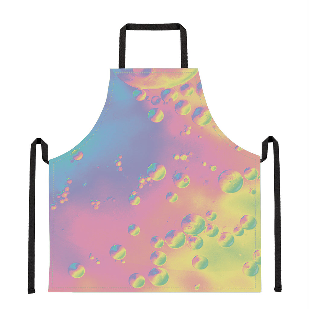 Pastel Acid Melt Print Apron