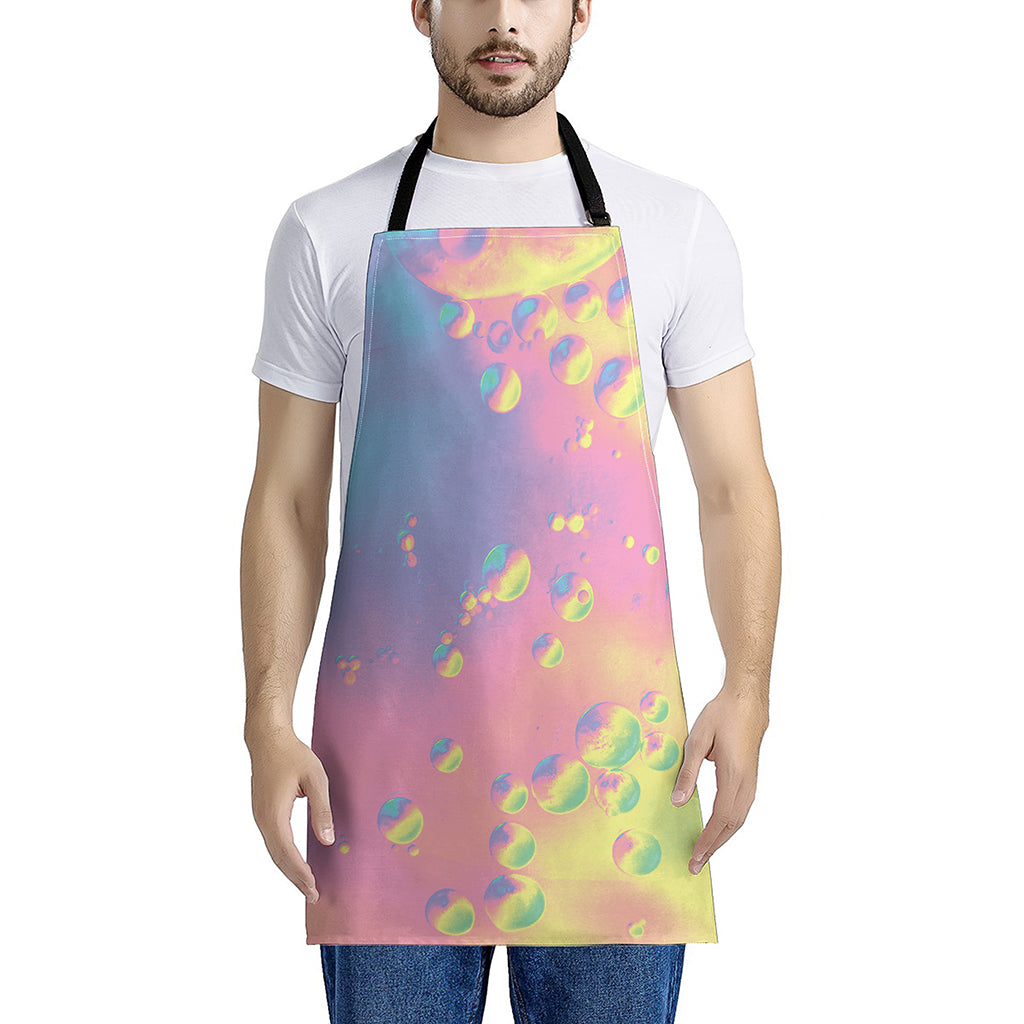 Pastel Acid Melt Print Apron