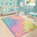 Pastel Acid Melt Print Area Rug