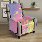 Pastel Acid Melt Print Armchair Protector