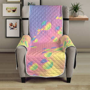 Pastel Acid Melt Print Armchair Protector