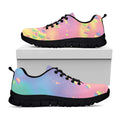 Pastel Acid Melt Print Black Running Shoes