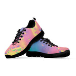 Pastel Acid Melt Print Black Sneakers