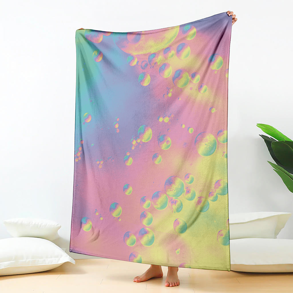 Pastel Acid Melt Print Blanket