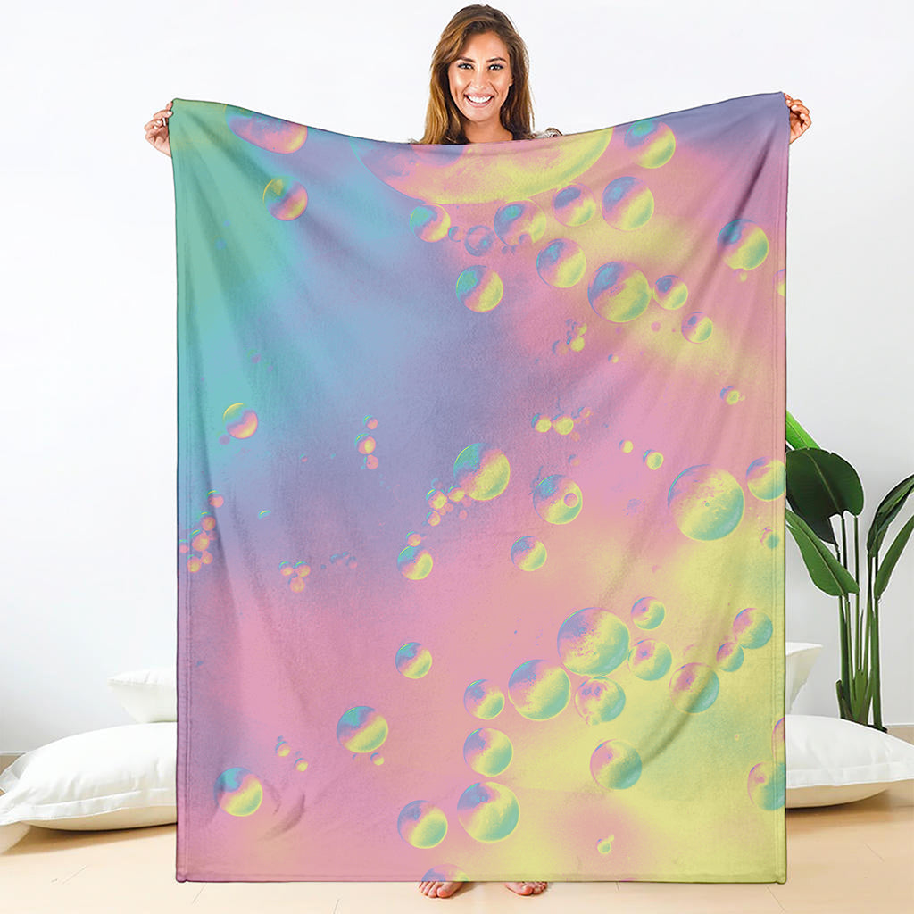 Pastel Acid Melt Print Blanket