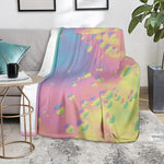 Pastel Acid Melt Print Blanket