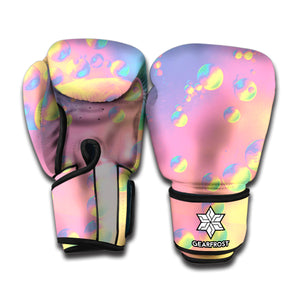 Pastel Acid Melt Print Boxing Gloves