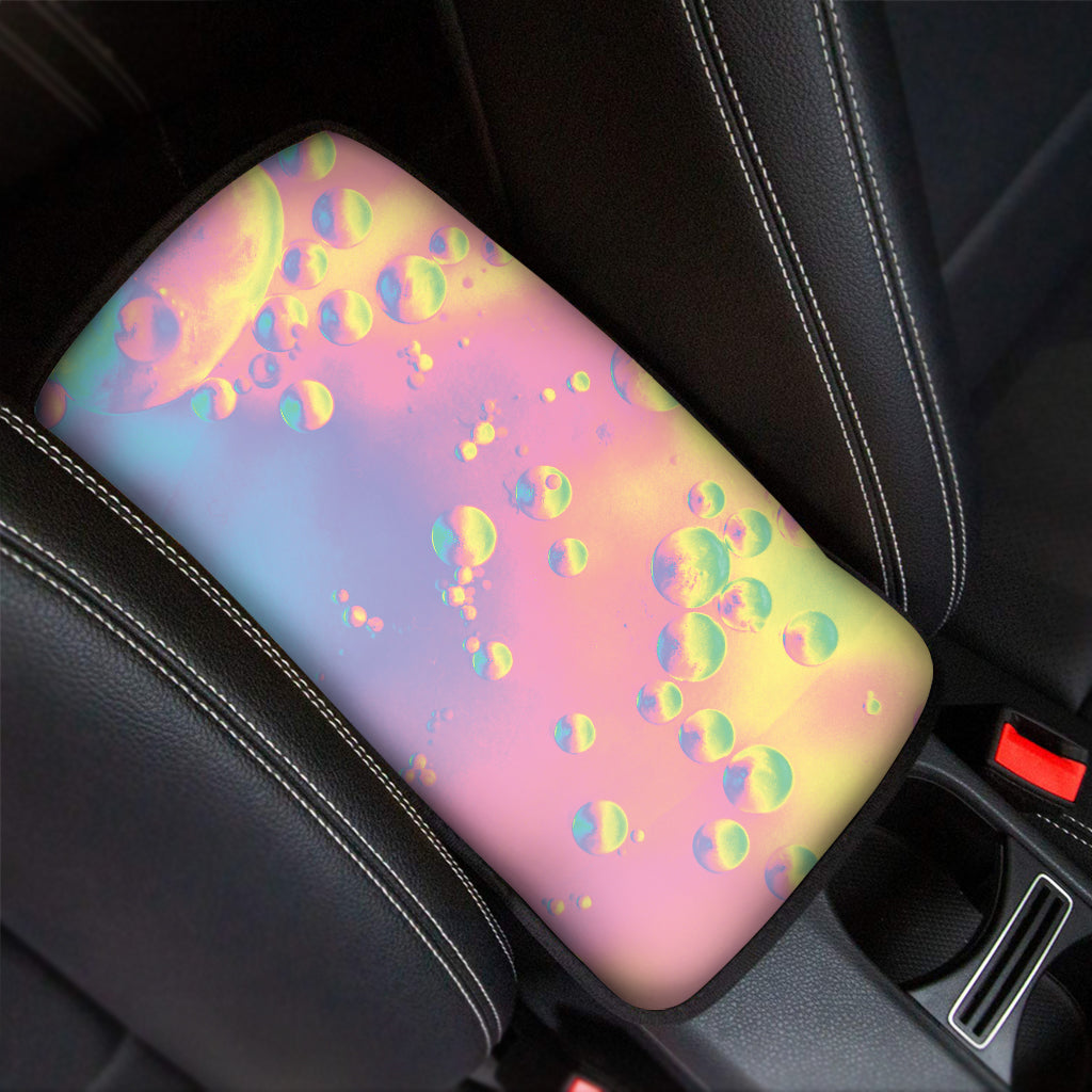 Pastel Acid Melt Print Car Center Console Cover