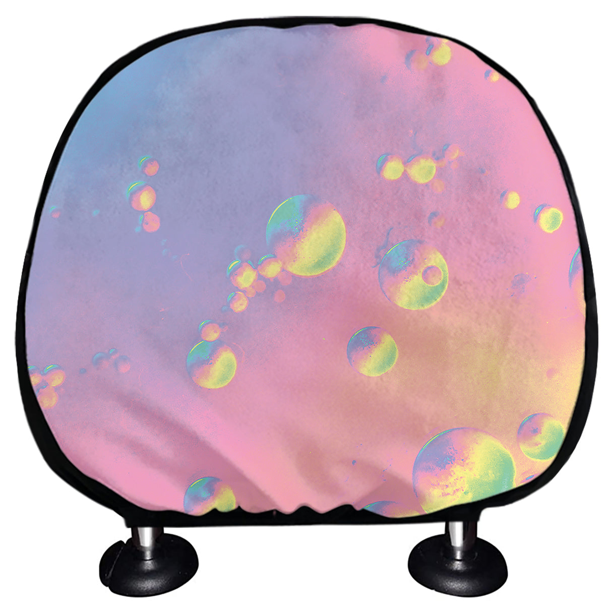 Pastel Acid Melt Print Car Headrest Covers