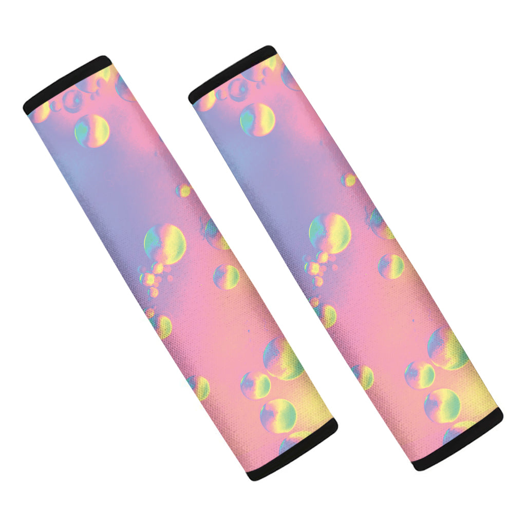 Pastel Acid Melt Print Car Seat Belt Covers