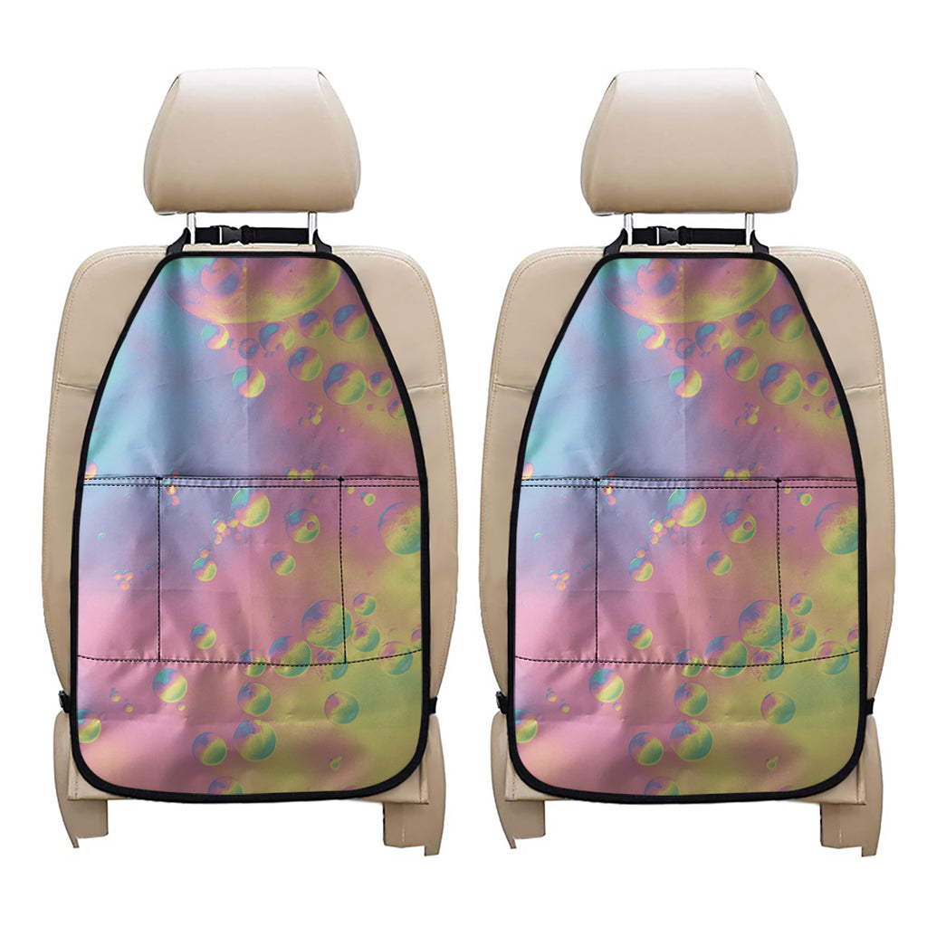 Pastel Acid Melt Print Car Seat Organizers