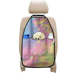 Pastel Acid Melt Print Car Seat Organizers