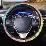 Pastel Acid Melt Print Car Steering Wheel Cover