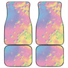 Pastel Acid Melt Print Front and Back Car Floor Mats