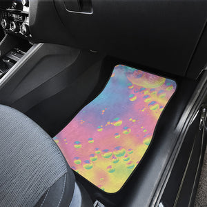 Pastel Acid Melt Print Front and Back Car Floor Mats