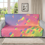 Pastel Acid Melt Print Futon Protector