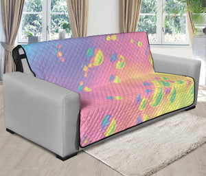 Pastel Acid Melt Print Futon Protector