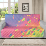 Pastel Acid Melt Print Futon Protector