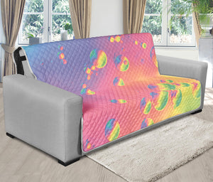 Pastel Acid Melt Print Futon Protector