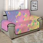 Pastel Acid Melt Print Half Sofa Protector