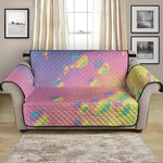 Pastel Acid Melt Print Loveseat Protector