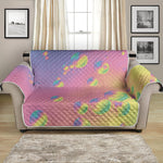 Pastel Acid Melt Print Loveseat Protector