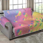 Pastel Acid Melt Print Loveseat Protector