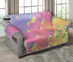 Pastel Acid Melt Print Loveseat Protector