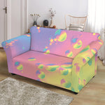 Pastel Acid Melt Print Loveseat Slipcover