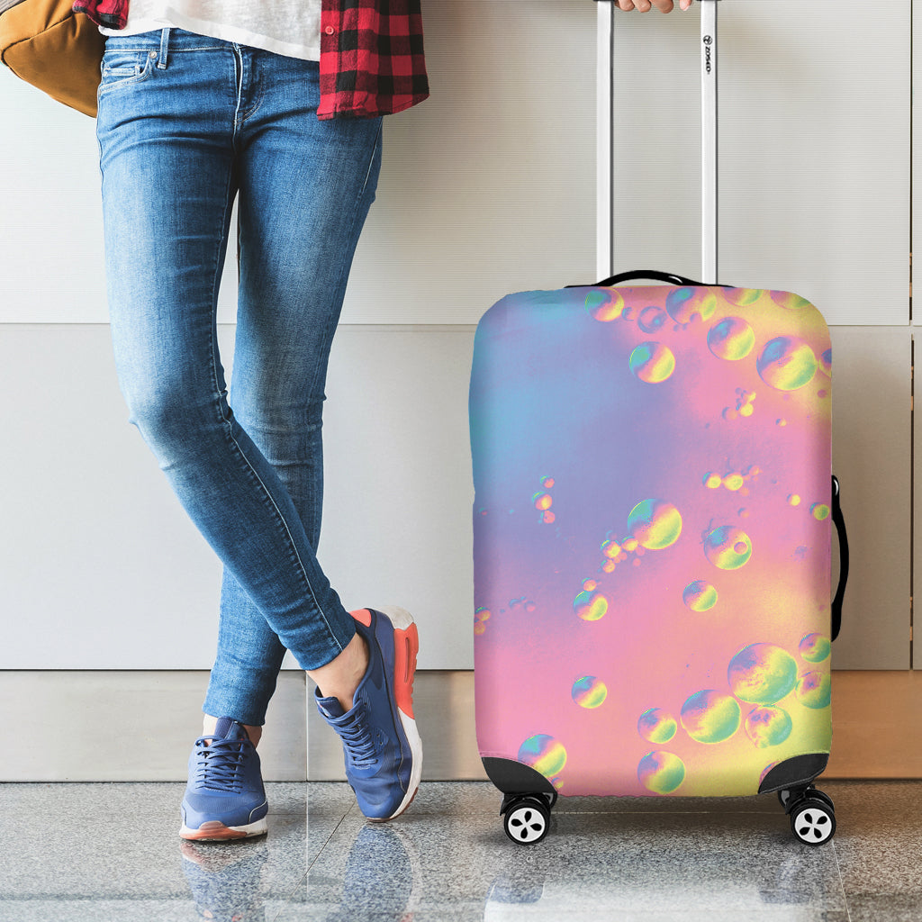 Pastel Acid Melt Print Luggage Cover