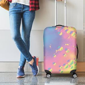 Pastel Acid Melt Print Luggage Cover