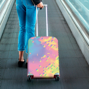 Pastel Acid Melt Print Luggage Cover