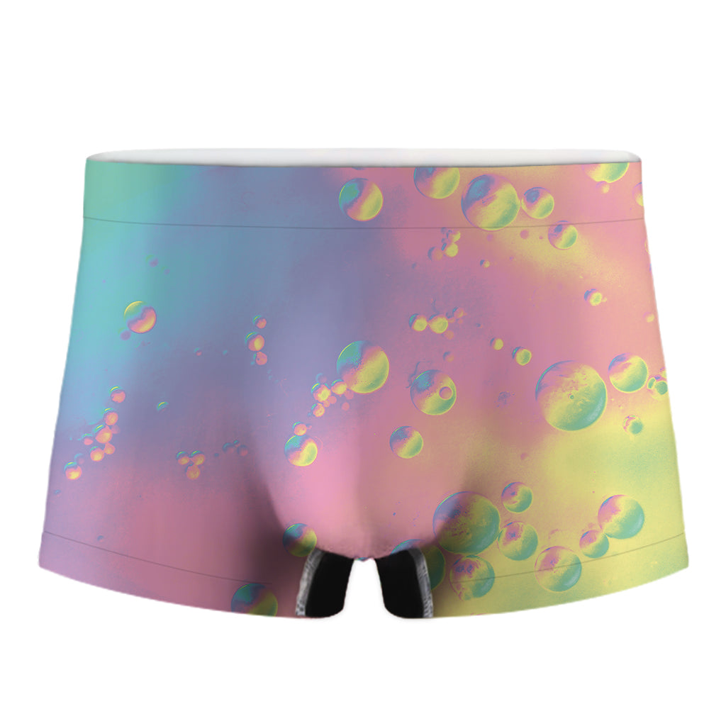 Pastel Acid Melt Print Men's Boxer Briefs