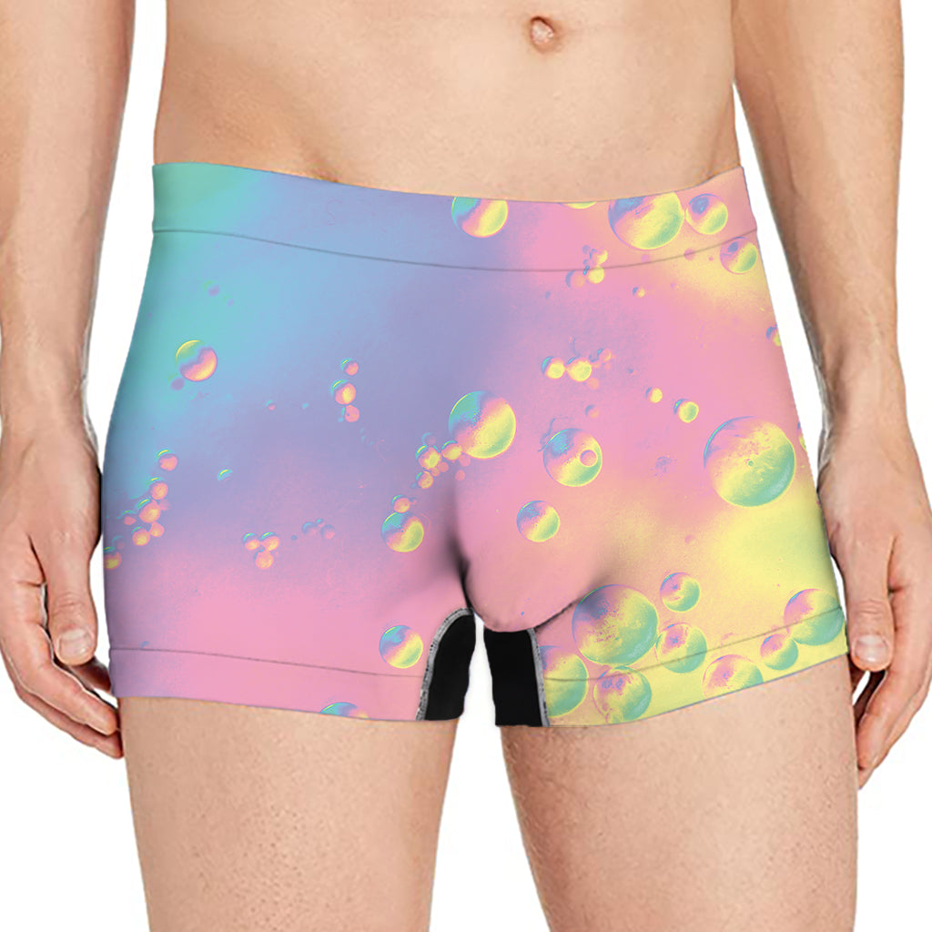 Pastel Acid Melt Print Men's Boxer Briefs