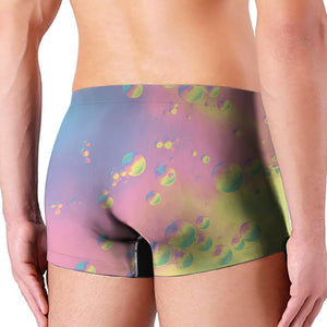 Pastel Acid Melt Print Men's Boxer Briefs