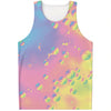 Pastel Acid Melt Print Men's Tank Top