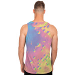 Pastel Acid Melt Print Men's Tank Top