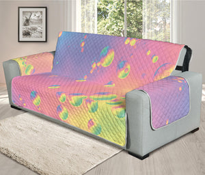 Pastel Acid Melt Print Oversized Sofa Protector