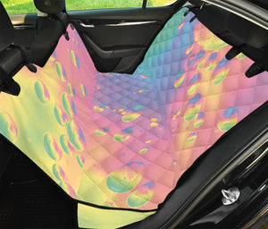 Pastel Acid Melt Print Pet Car Back Seat Cover