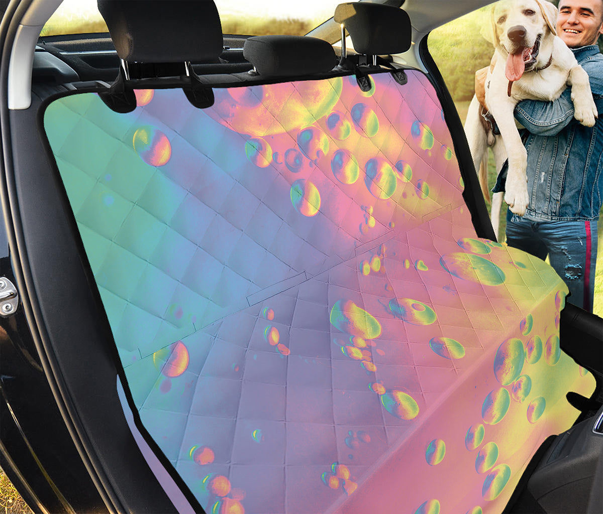 Pastel Acid Melt Print Pet Car Back Seat Cover