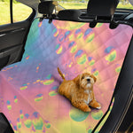 Pastel Acid Melt Print Pet Car Back Seat Cover